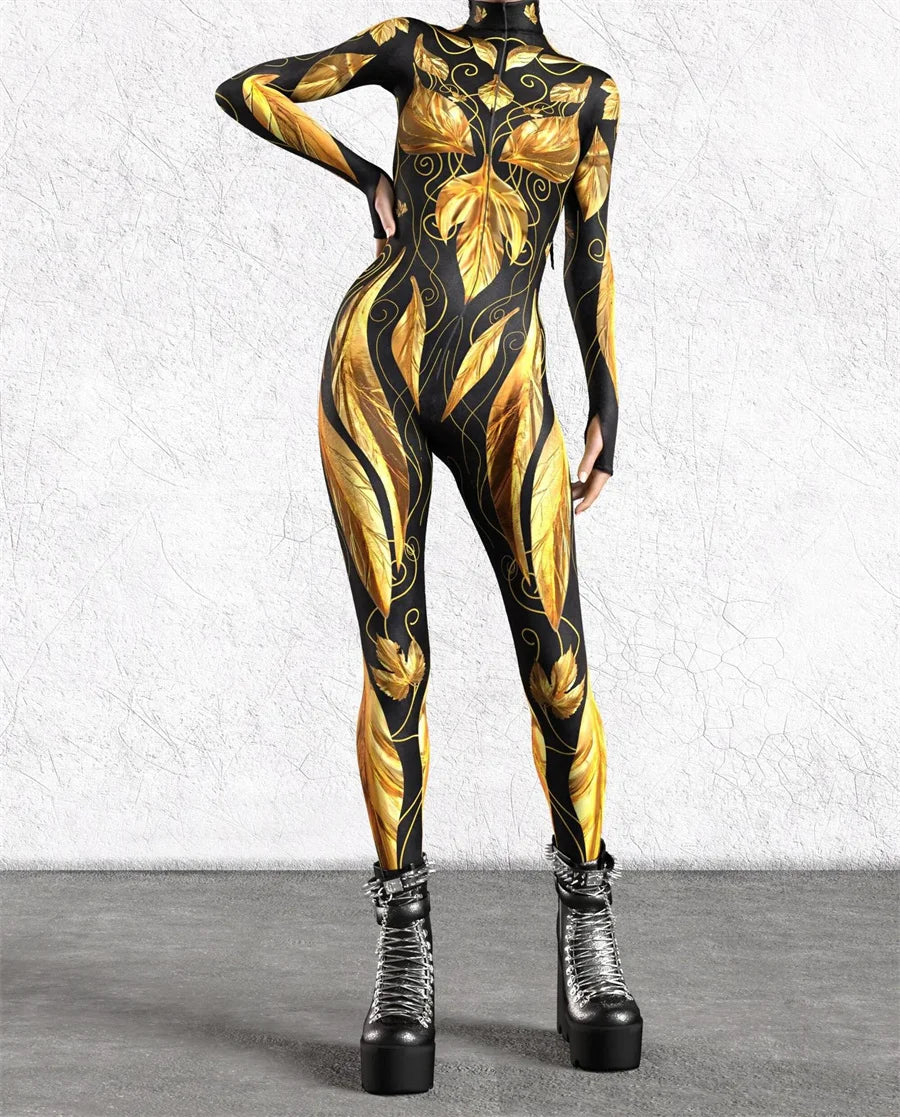 Divine-Diva Full-Body Rave Bodysuit