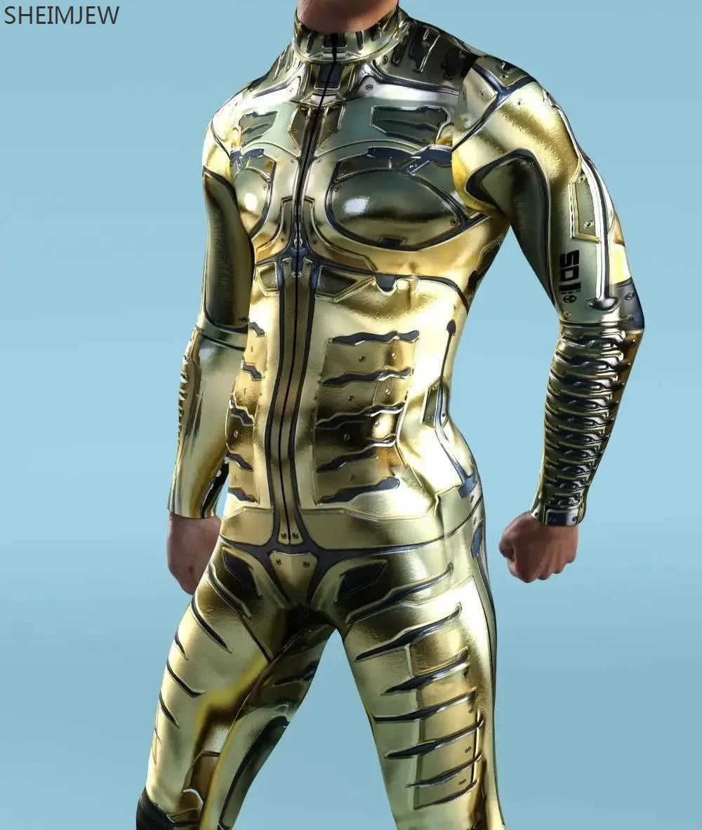 Cyborg-Couture Full-Body Rave Bodysuit Mens