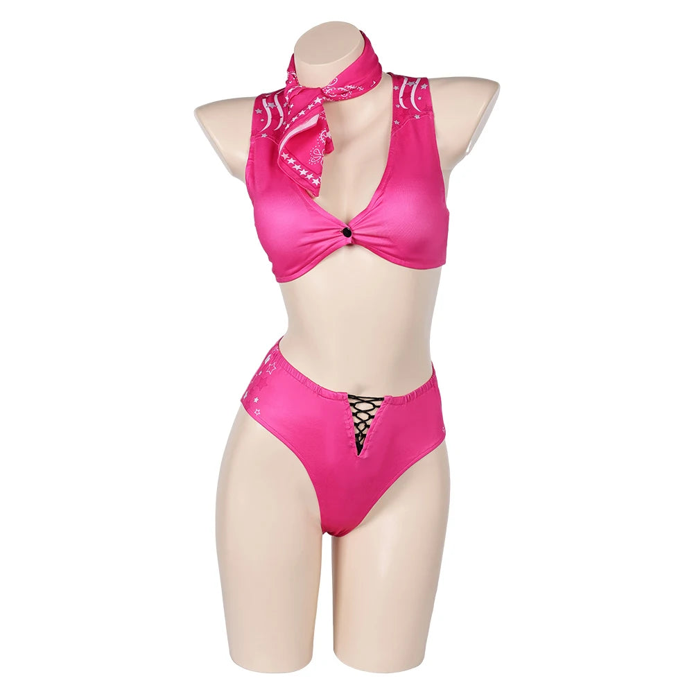 Pink Barbie Movie Bikini Costume