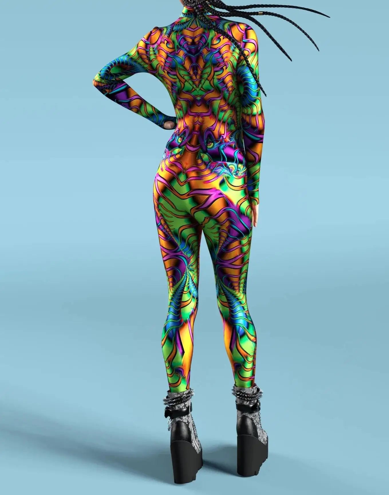 Psy-Fashion Full-Body Rave Bodysuit