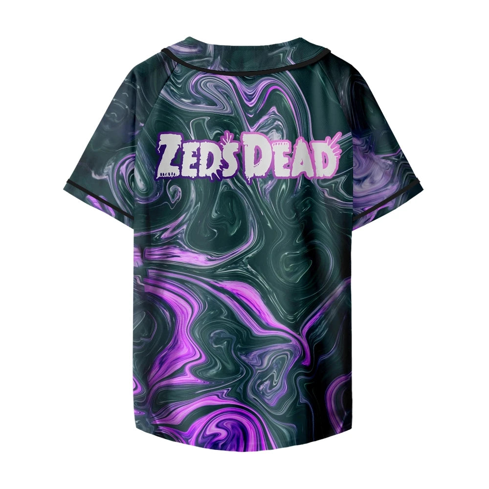 Purple Oil Slick Zeds Dead Rave Jersey