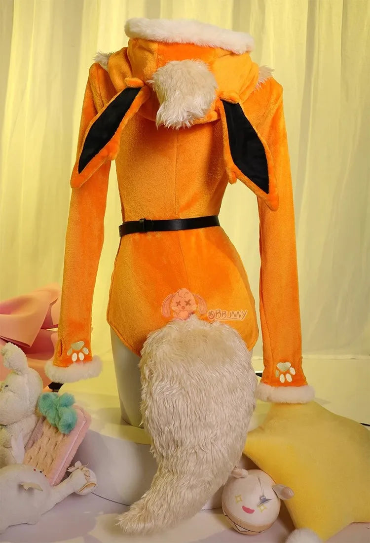 Flareon Plush Hooded Rave Romper