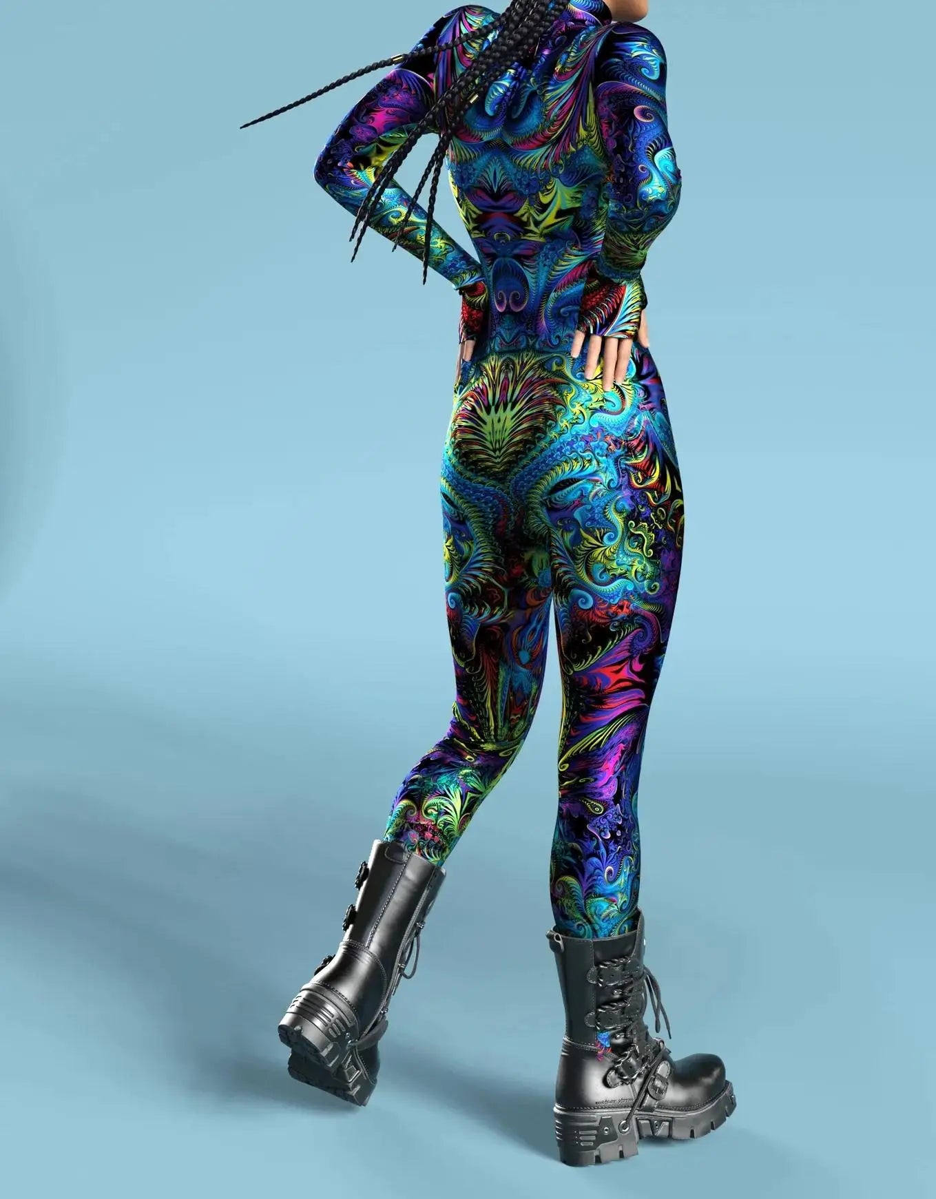 Mystic-Morph Full-body Rave Bodysuit