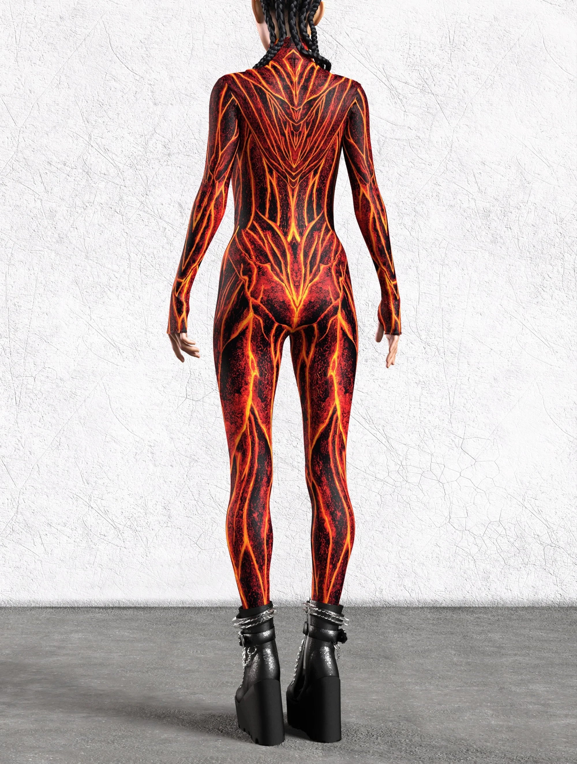 Nexus-Nylon Full-Body Rave Bodysuit