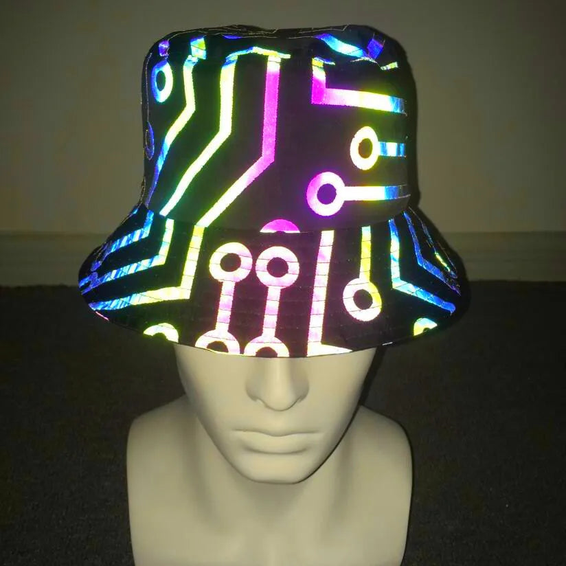 Colorful Reflective Rave Bucket Hat