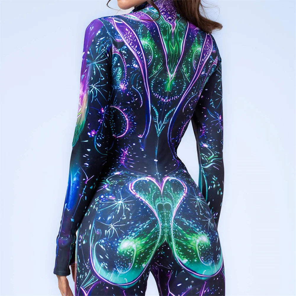 Vivid-Visions Full-Body Rave Bodysuit