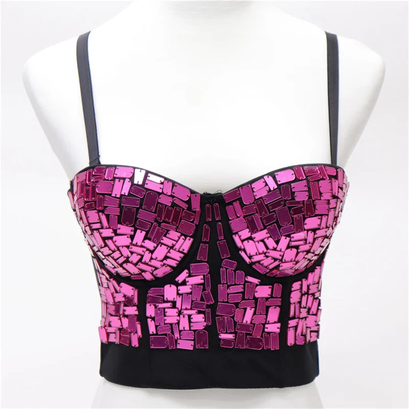 Rhinestone Rave Corset top