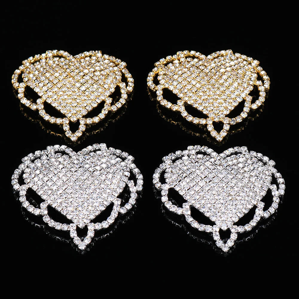 Rhinestone Heart Nipple Pasties