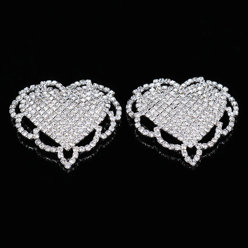 Rhinestone Heart Nipple Pasties